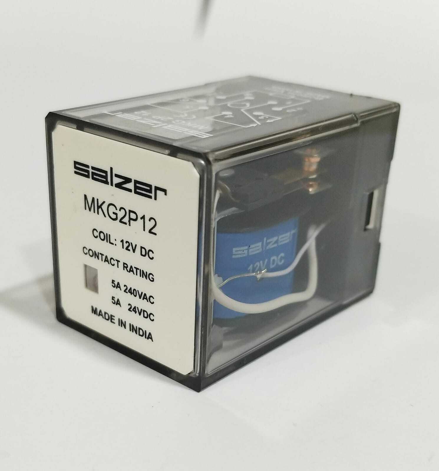 Relay Mkg2p12 12v Dc 2p - Salzer - Usage: Industrial Automation