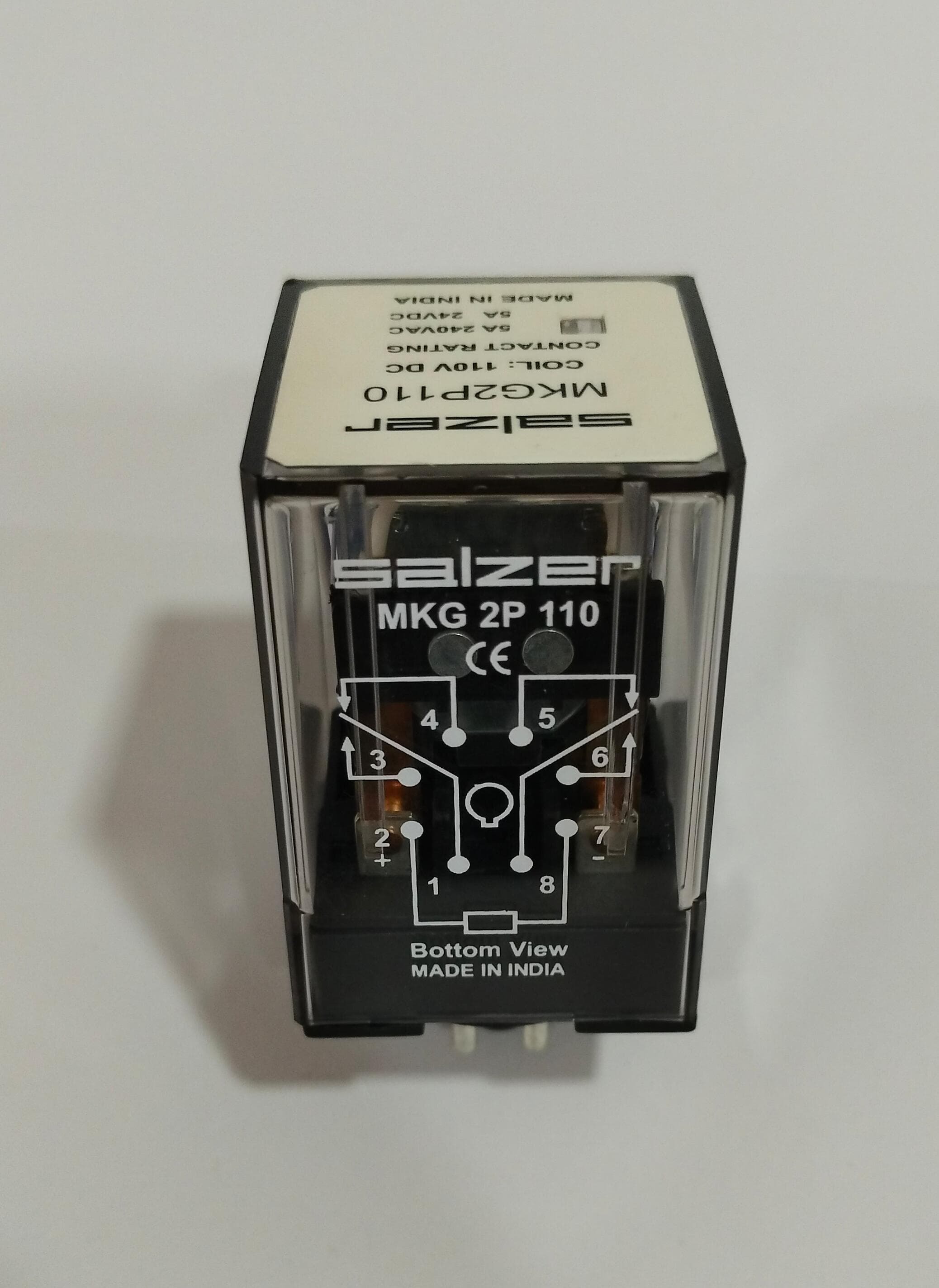 Relay Mkg2p110 110v Dc 2 Pole- Salzer