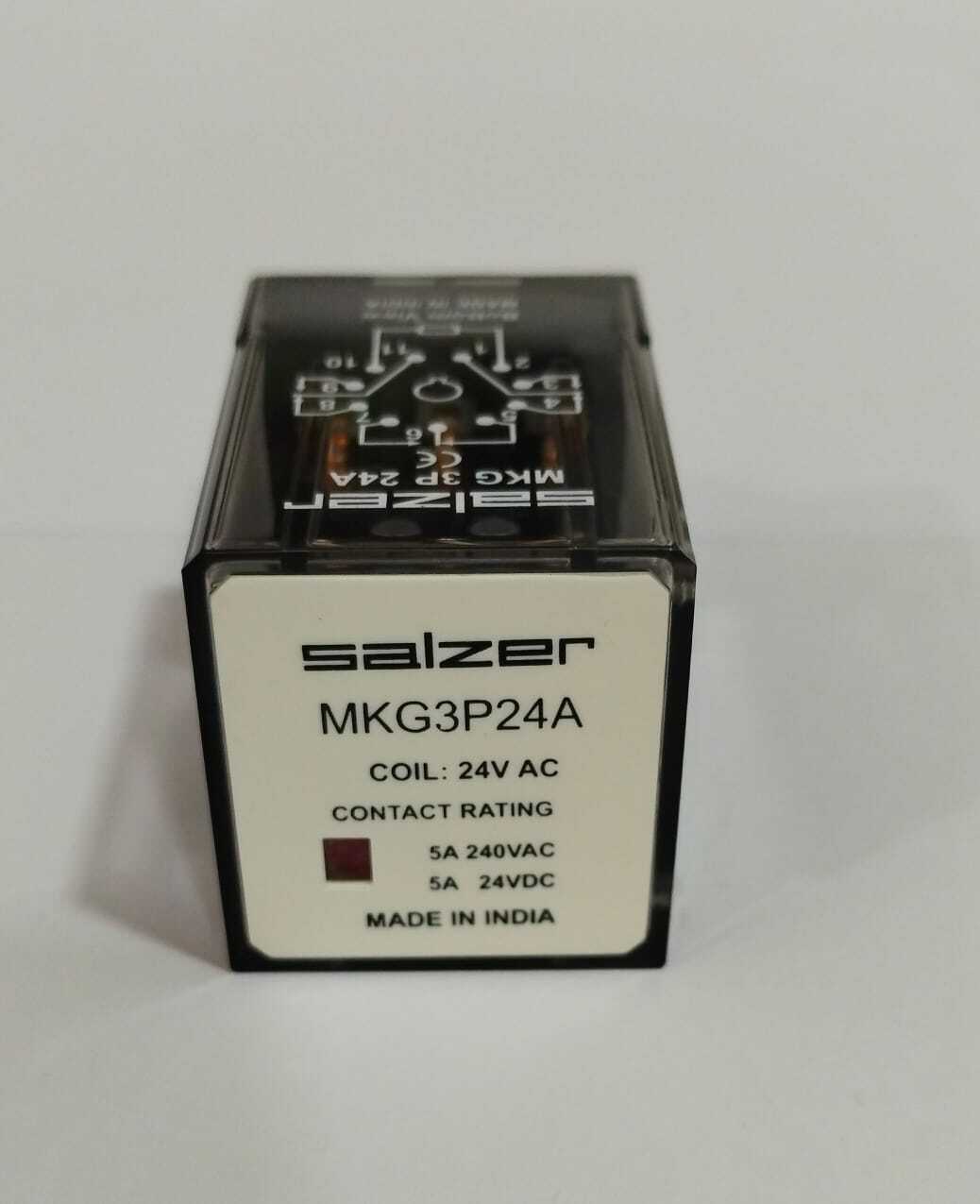 Relay Mkg3p24a 24v Ac 3p - Salzer