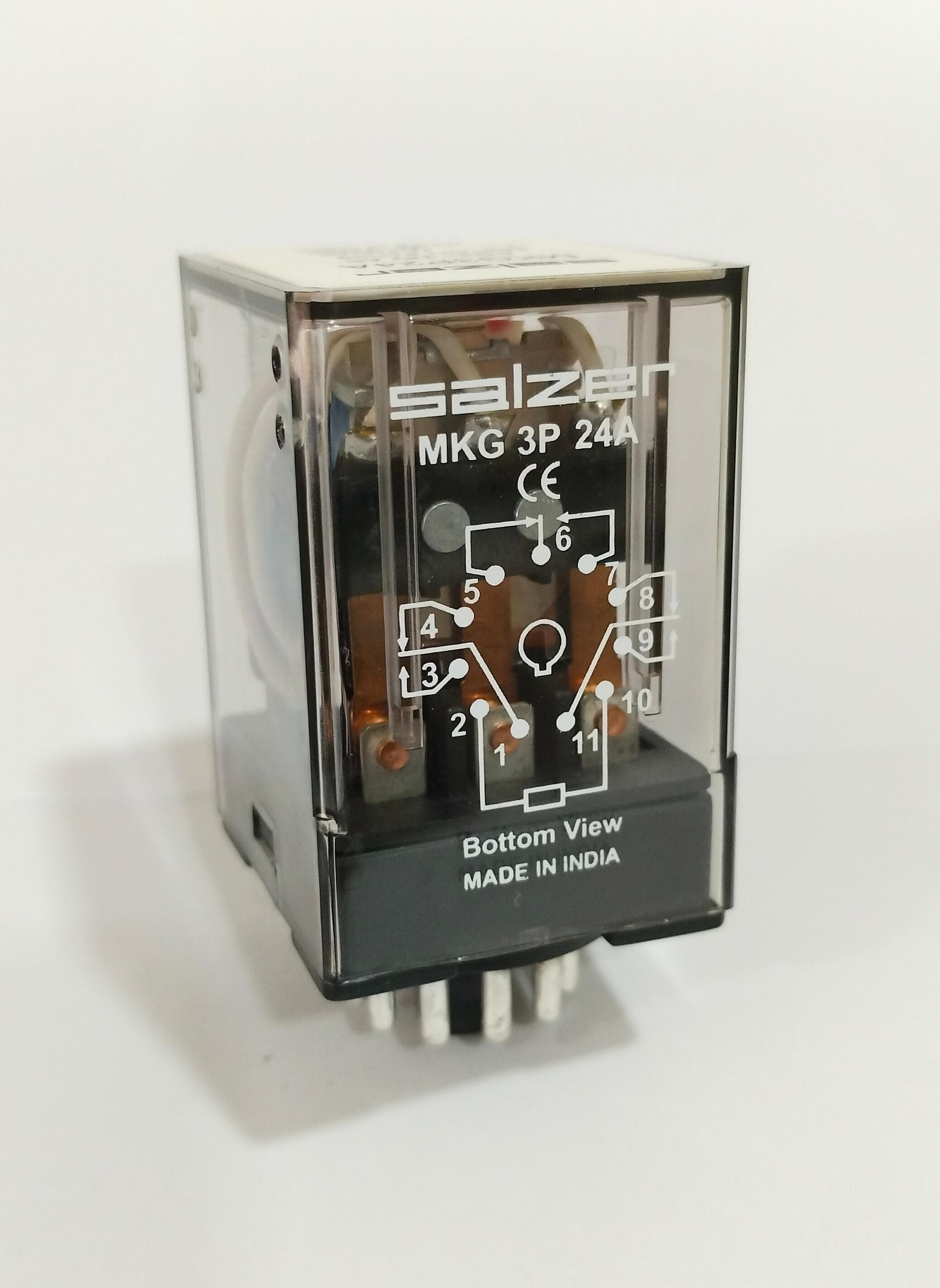 Relay Mkg3p24a 24v Ac 3p - Salzer