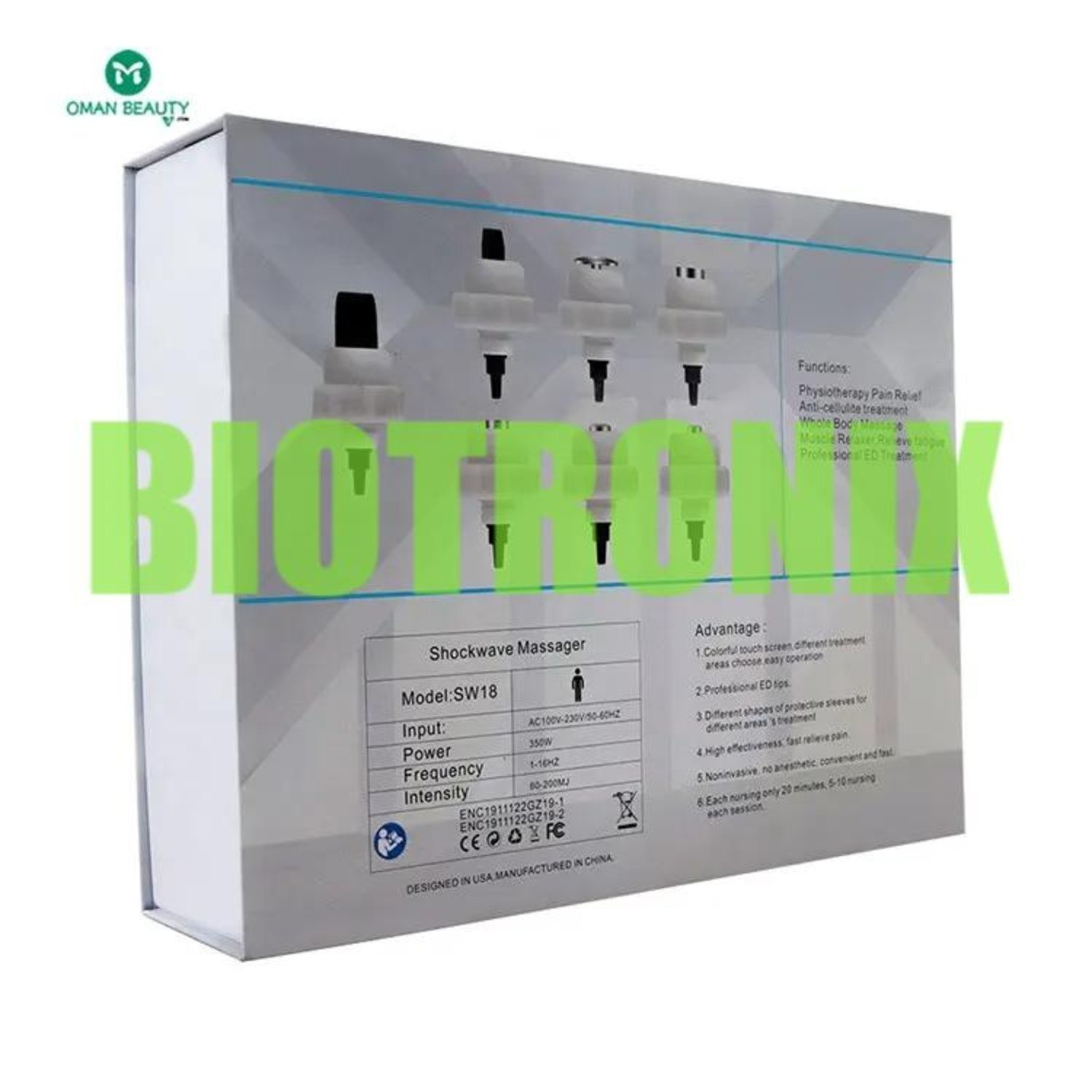 Physiotherapy Home Use Electromagnetic Eswt Machine - Abs, Compact Design, Touch Screen Control | Noninvasive Therapy Device, Targeted Relief For Pain And Muscle Recovery