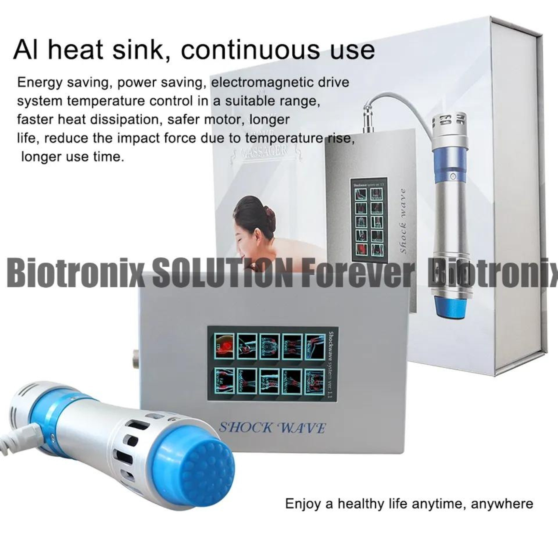 Digital Touch Screen Eswt Unit - Portable Pain Relief Device With Adjustable Intensity, 350w Power, 1-16hz Frequency Range | Professional Grade Shock Wave Therapy For Orthopedic Relief And Rehabilitation