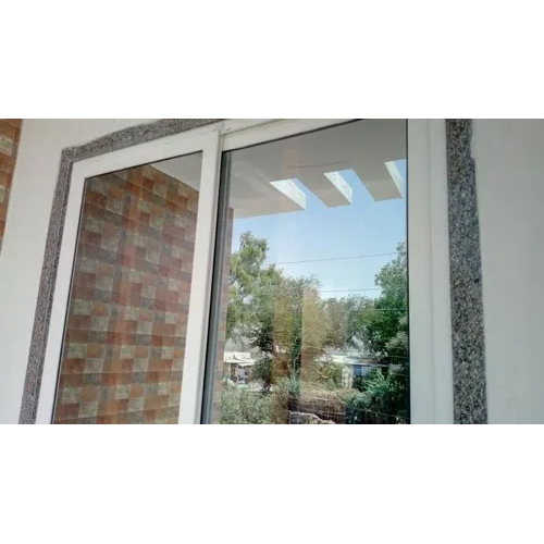 UPVC सफेद आयताकार स्लाइडिंग खिड़की