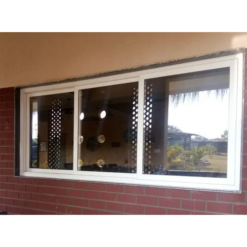 UPVC 3 ट्रैक 3 पैनल स्लाइडिंग खिड़की