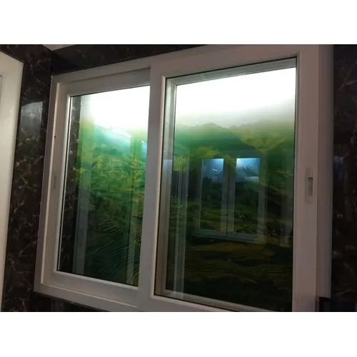 UPVC स्लाइडिंग विंडो मच्छर जाली के साथ