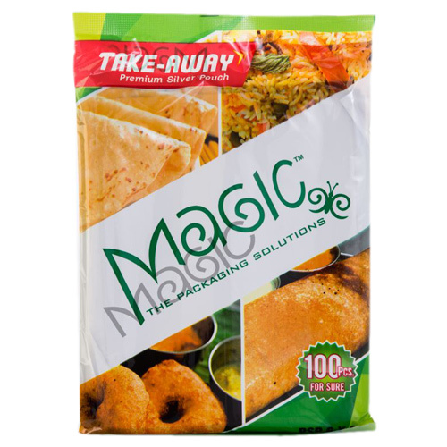 Multicolor Magic Silver Pouch