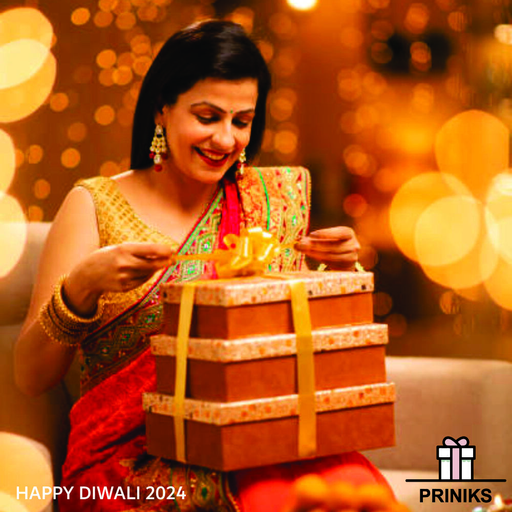 Diwali Business Gift - Cardboard Box 10x8x3 Inches, Scented Candles & Ferrero Rocher Chocolates , Bulk Offerings, Elegant Packaging, Festive Treats