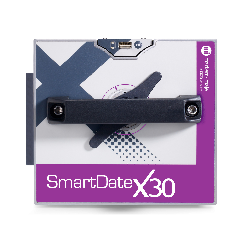Markem Imaje Smartdate X30 - Thermal Transfer Printer 300 Dpi, 600 Mm/s Print Speed, 32x50 Mm Area | Airless Operation, Remote User Interface, Acm System