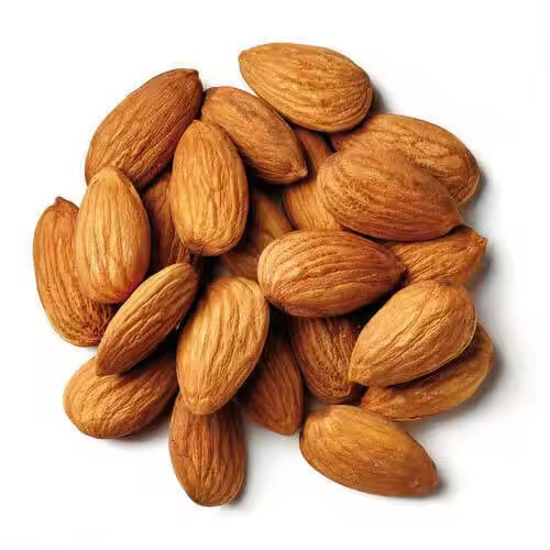 Brown Almond Nuts - Organic, Natural Size, Brown Color, Dried Style | Customizable Weight Options, Ethically Sourced, Versatile Snack for Salads and Desserts