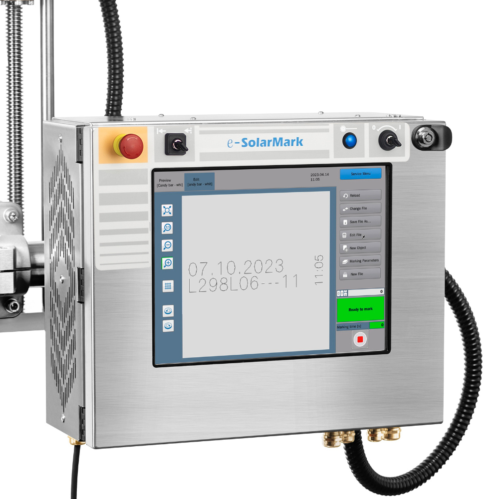E-solarmark+ Efls -Fiber Laser Marking - Power: 20w - 100w Watt (W)