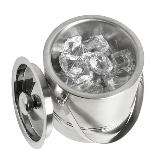 thumbnail image 2 of Stainless Steel Ice Bucket - Double Walled Insulated 3L/5L/7L Chrome Ice Container For Bar 2 of 12
