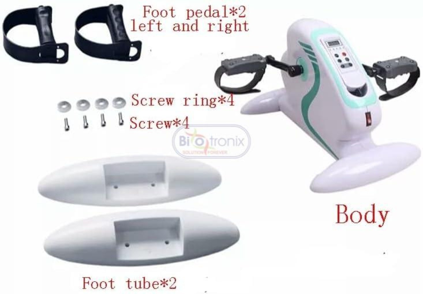 Plastics Abs Electric Leg Therapy Recovery Pedal Cycle - 350w Motorized, 12 Speed Levels, Lcd Display For Time/distance/calories