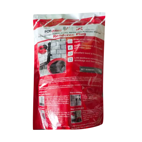 FOSguard Renderoc Plug Waterproofing Powder - Industrial Grade, 1 kg | White Color, 95%-99% Purity, Powder Form, Suitable for Plastering