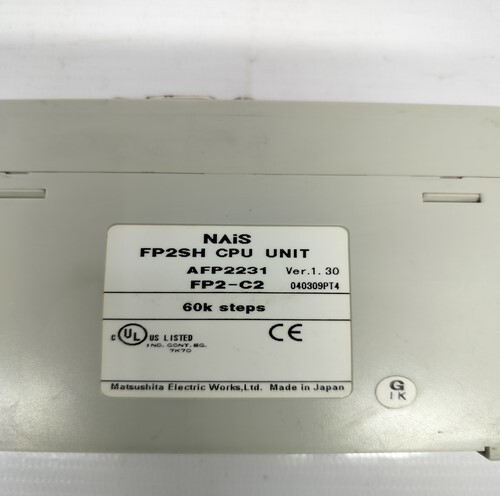 Matsushita Electric Fp2-c2 Controller - Industrial-grade Plastic, 125x100x45 Mm, Grey Matte, 16 Digital I/o, 0.2 Ms Response, Ladder Logic Programming