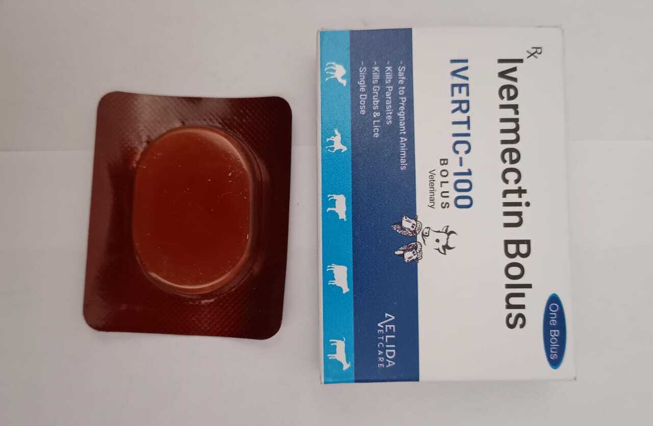 Iverbolus-100 - Ivermectin Bolus For Bacterial Infections | Broad Spectrum, Long Acting, Single Dose