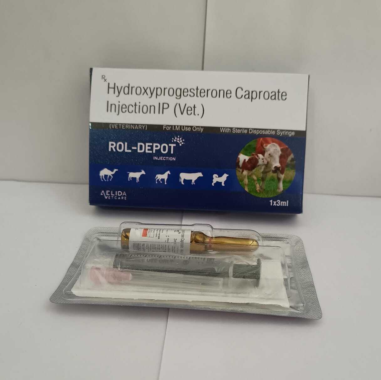 Hydroxprogesterone Caproate Long Acting - Veterinary Injectable Solution, Controls Estrus And Fertility Problems In Animals