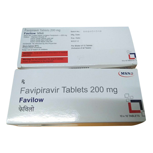 200mg फेविपिरविर टैबलेट्स