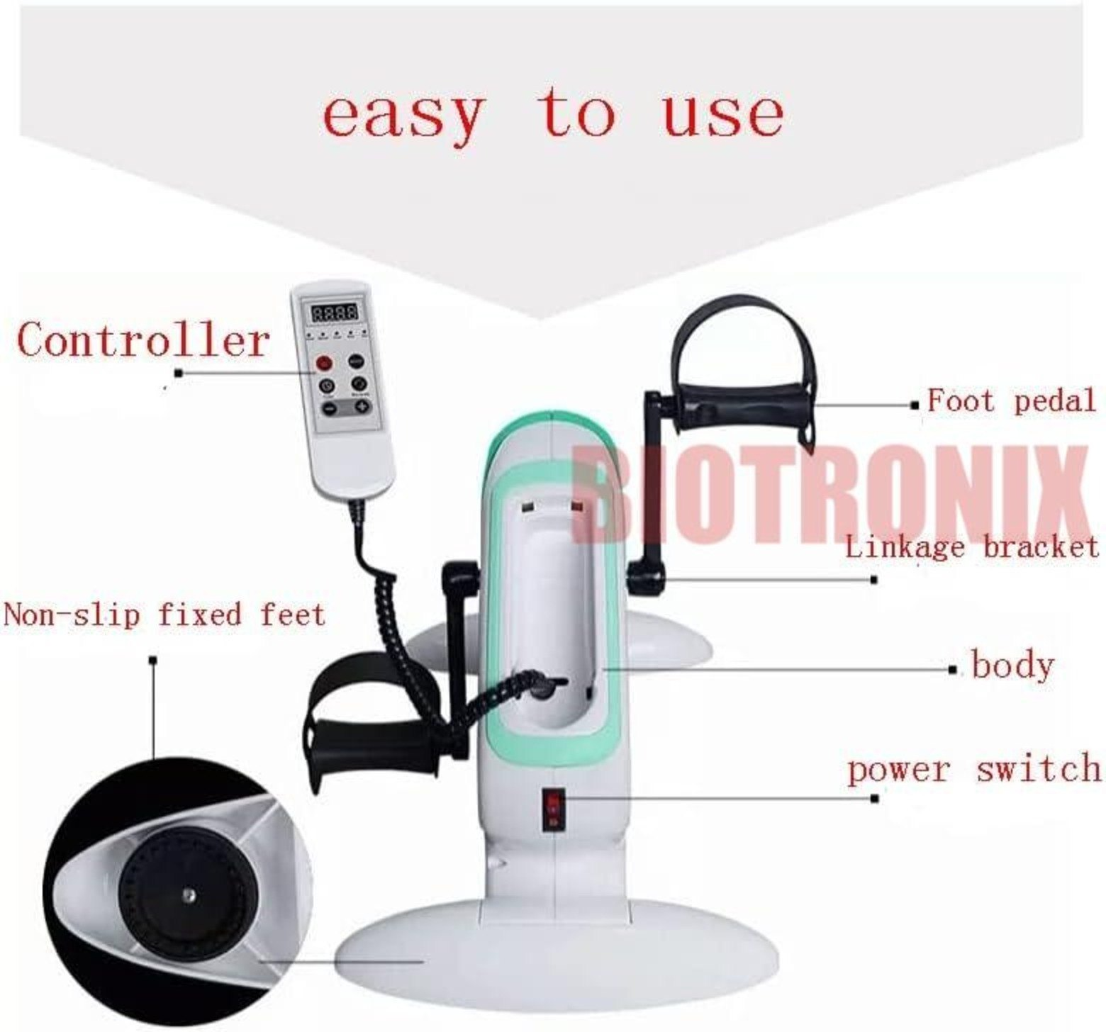 Motorized Leg Exercise Machine Electrical Pedal Exerciser For Legs - Age Group: Elders