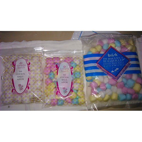Cotton Balls - 100% Soft Cotton, 0.2-2.0 Grams, Available In White, Yellow, Pink, Blue, High Absorbency For Cosmetic And Medical Use