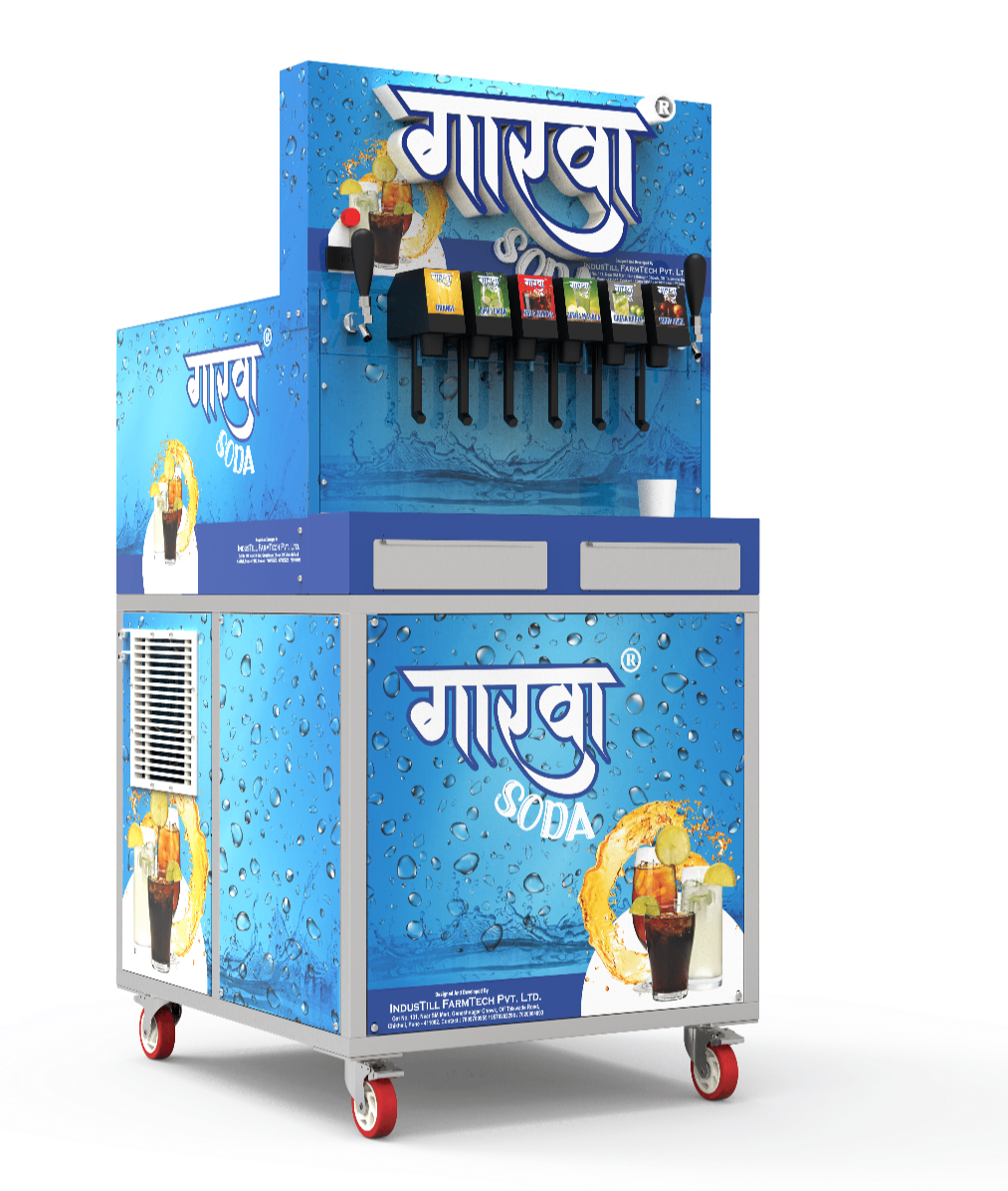 Soda Machine - Stainless Steel & Pvc, 4x2.17 Size, Homogenizer Mixer Type, Semi-automatic Grade, Frequency Speed Control, Warranty Included