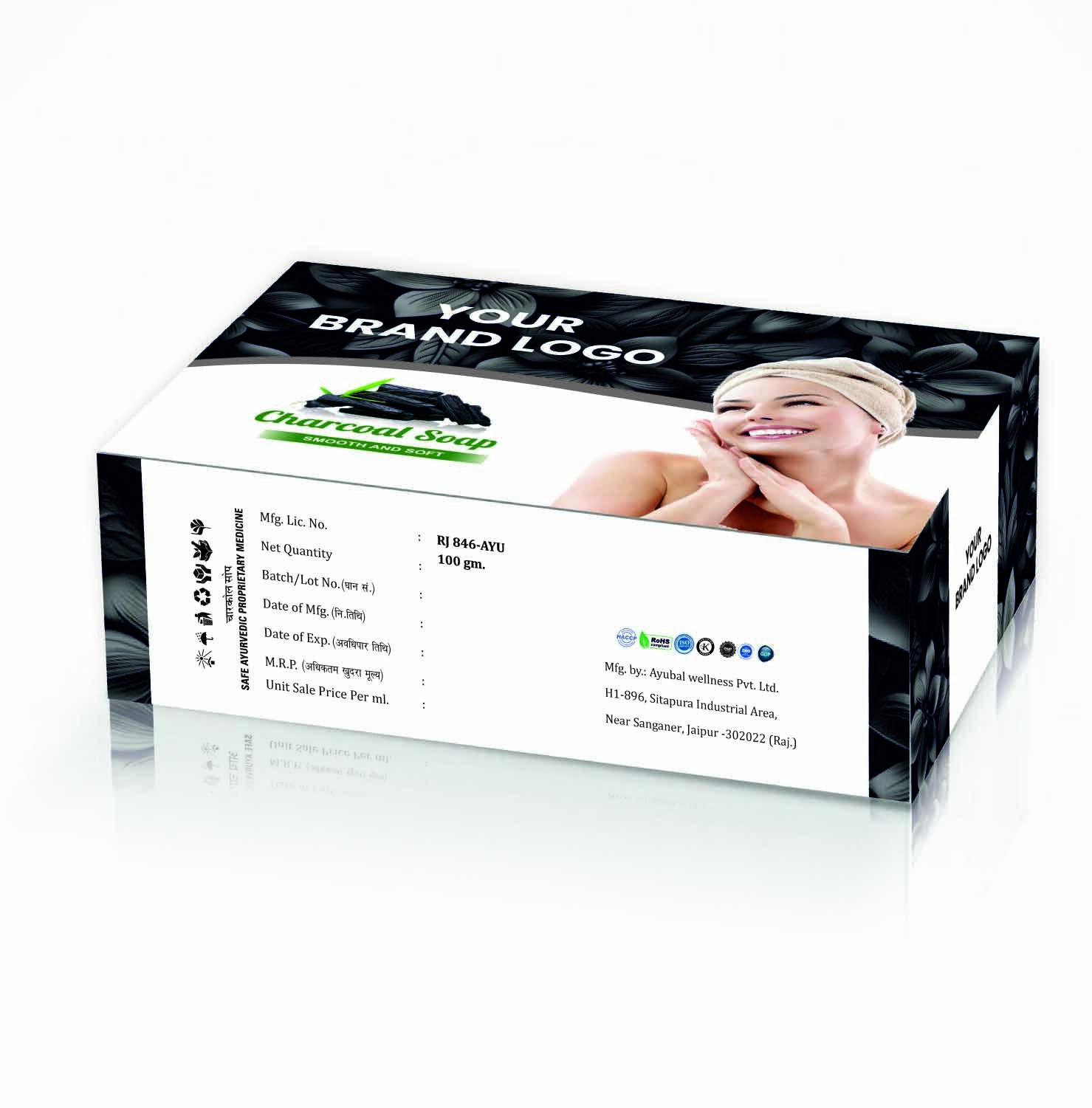 Charcoal Soap - Natural Activated Charcoal, Deep Cleansing And Detoxifying Formula
