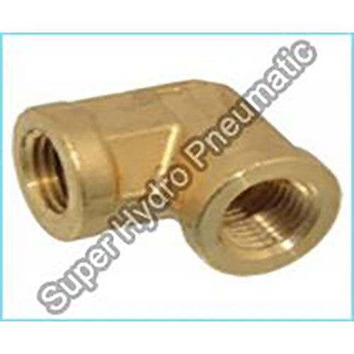 Brass Female Elbow - Standard Size | Polished Golden Finish, Durable Brass Material
