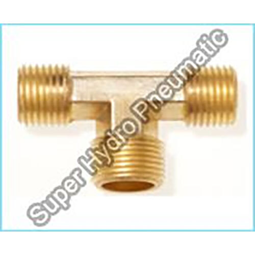 Golden Brass Male Branch Tee