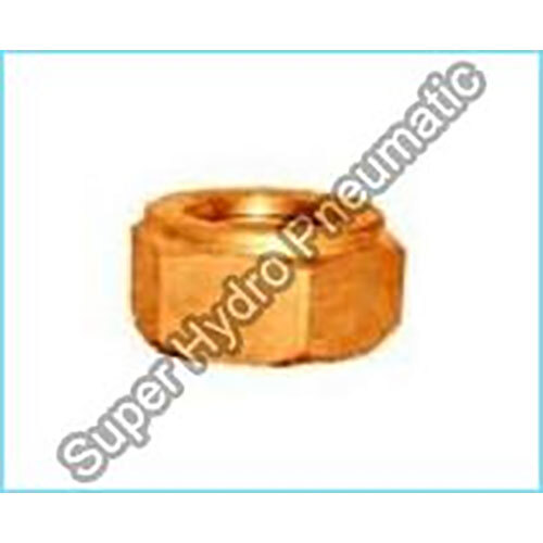 Brass Olive Nut - Polished Standard Size, Hexagonal and Round Shape, Golden Color