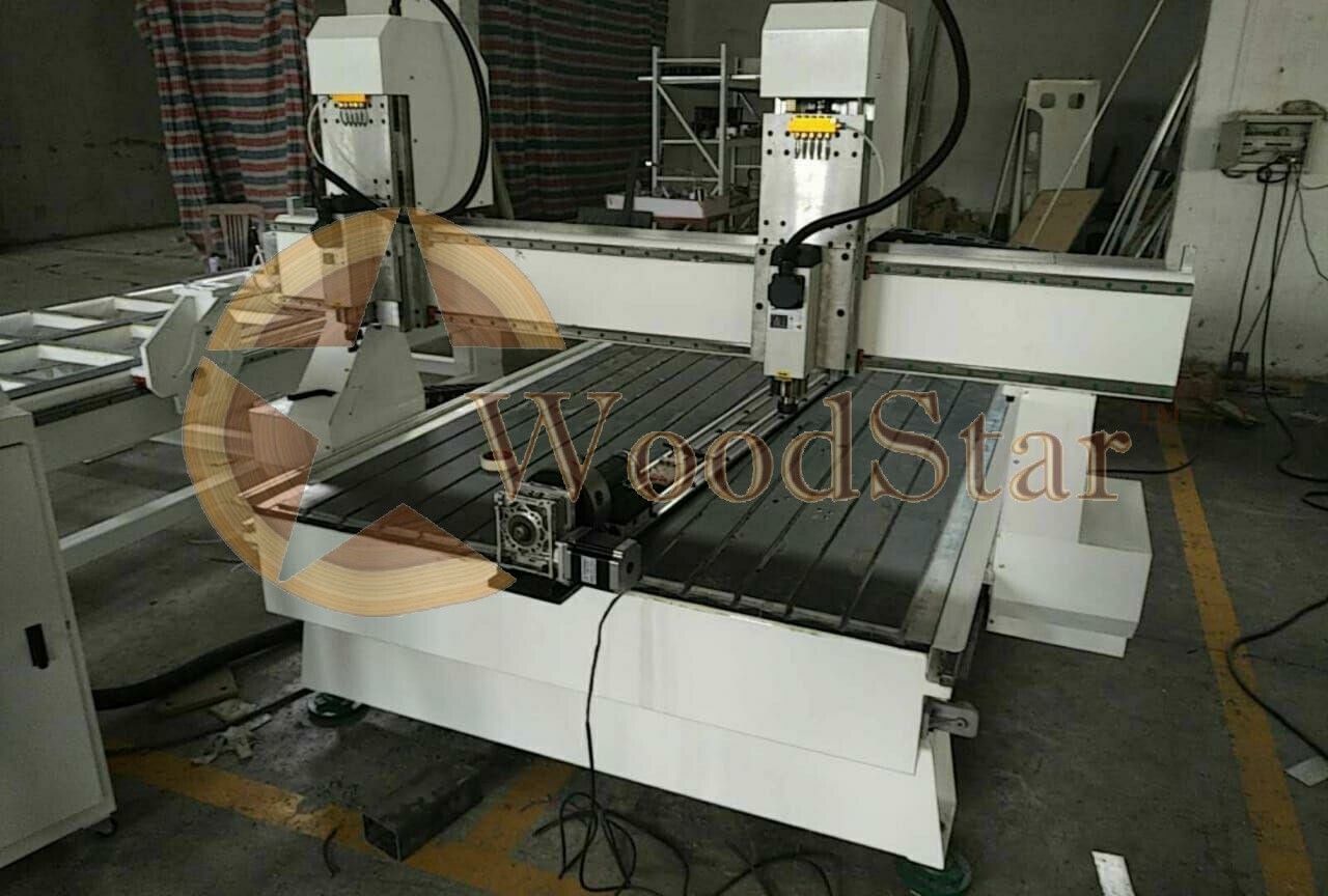 Woodstar Cnc Router Wsr-1325 - 1500x2500x300mm Working Area, 24000 Rpm Hqd Air Cooled Spindle, Stepper Motor With Brake System, 1200kg Gross Weight, 9.0hp Power, 1 Year + 1 Year Warranty