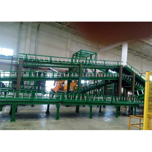 Stainless Steel Finished Tyre Logistics Delivery Sorting Conveyor Line