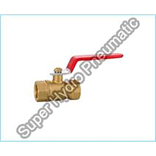 Ball Valve - Standard Size, Golden Finish | Industrial Use, Durable Design