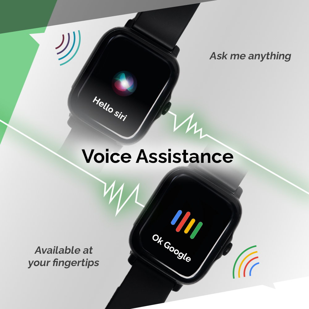 Tech Blaze Smart Watch - Color: Black