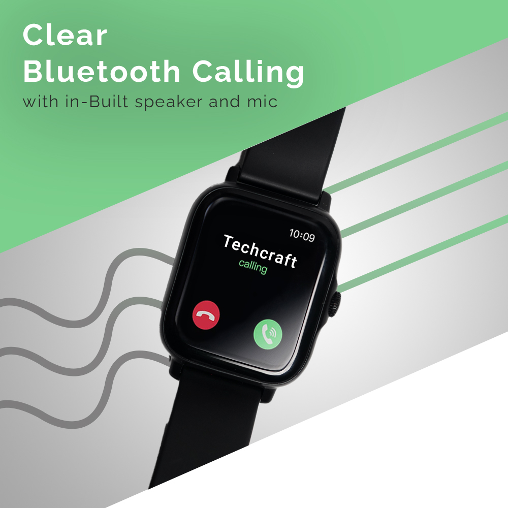 Tech Blaze Smart Watch - Color: Black
