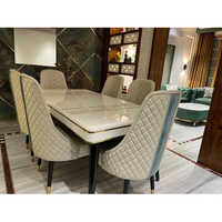 आधुनिक स्टेनलेस स्टील डाइनिंग टेबल