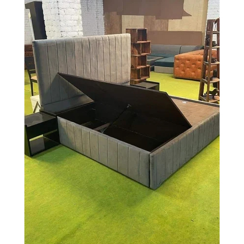 आधुनिक लक्जरी लकड़ी का किंग साइज बिस्तर