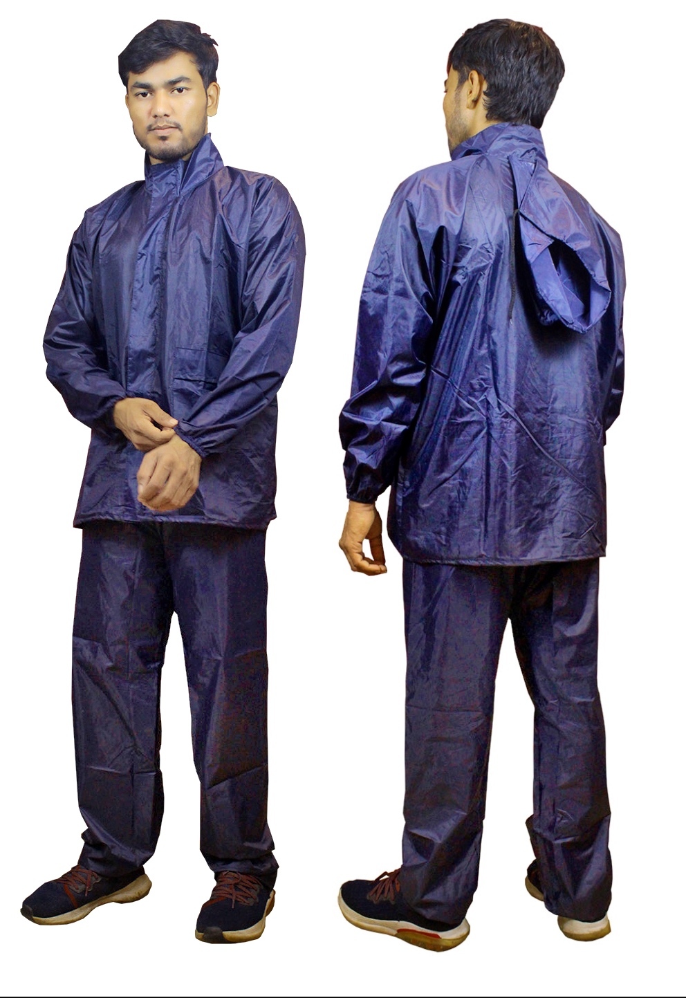 Rain Coat - Waterproof Nylon Material | Lightweight, Breathable Design, Adjustable Hood, Packable