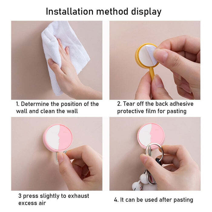 Multipurpose Strong Hook Self-adhesive Hooks