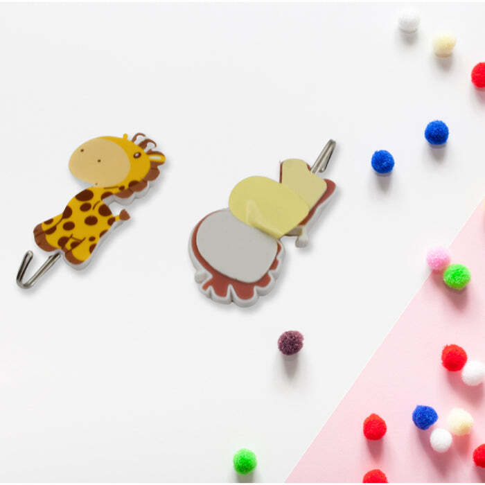 Hook 18013 - Abs Material, 18x12x2 Cm, Multicolor | Durable Self-adhesive Heavy Duty Hooks For Home, Kitchen, Bathroom & Office Use