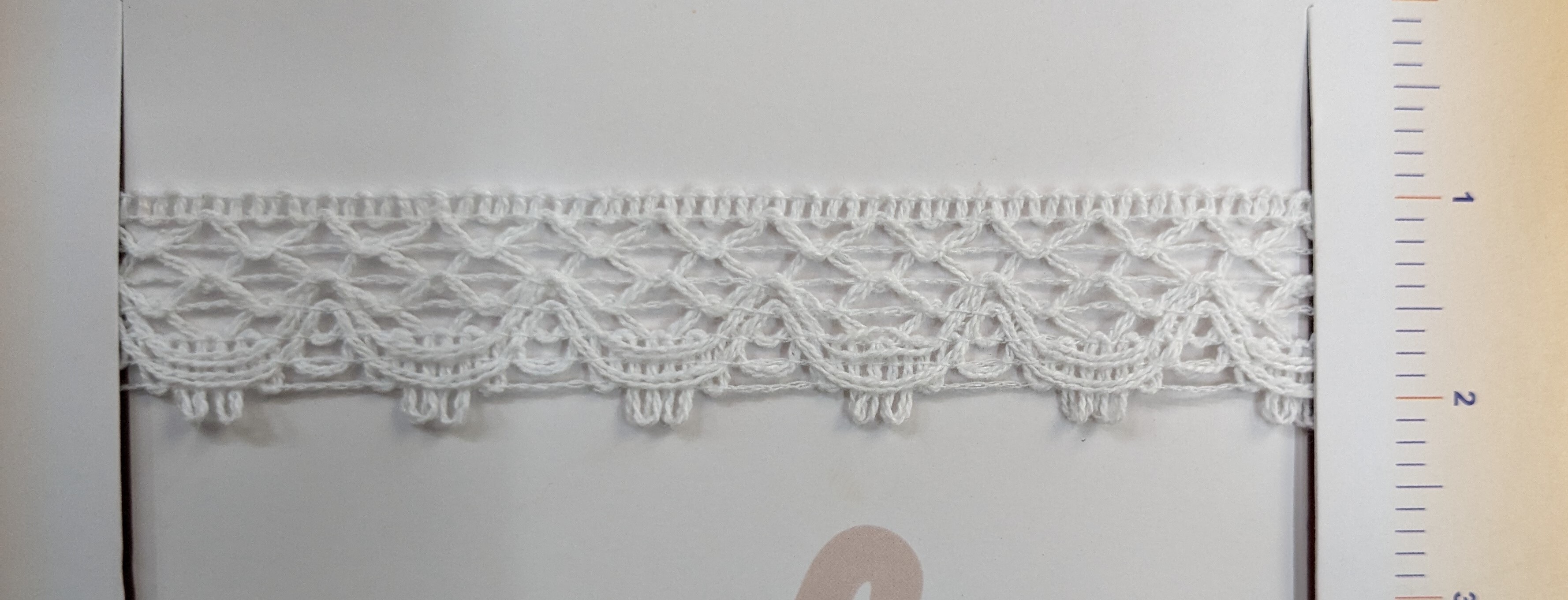 Cotton Lace Single Decor - Color: White