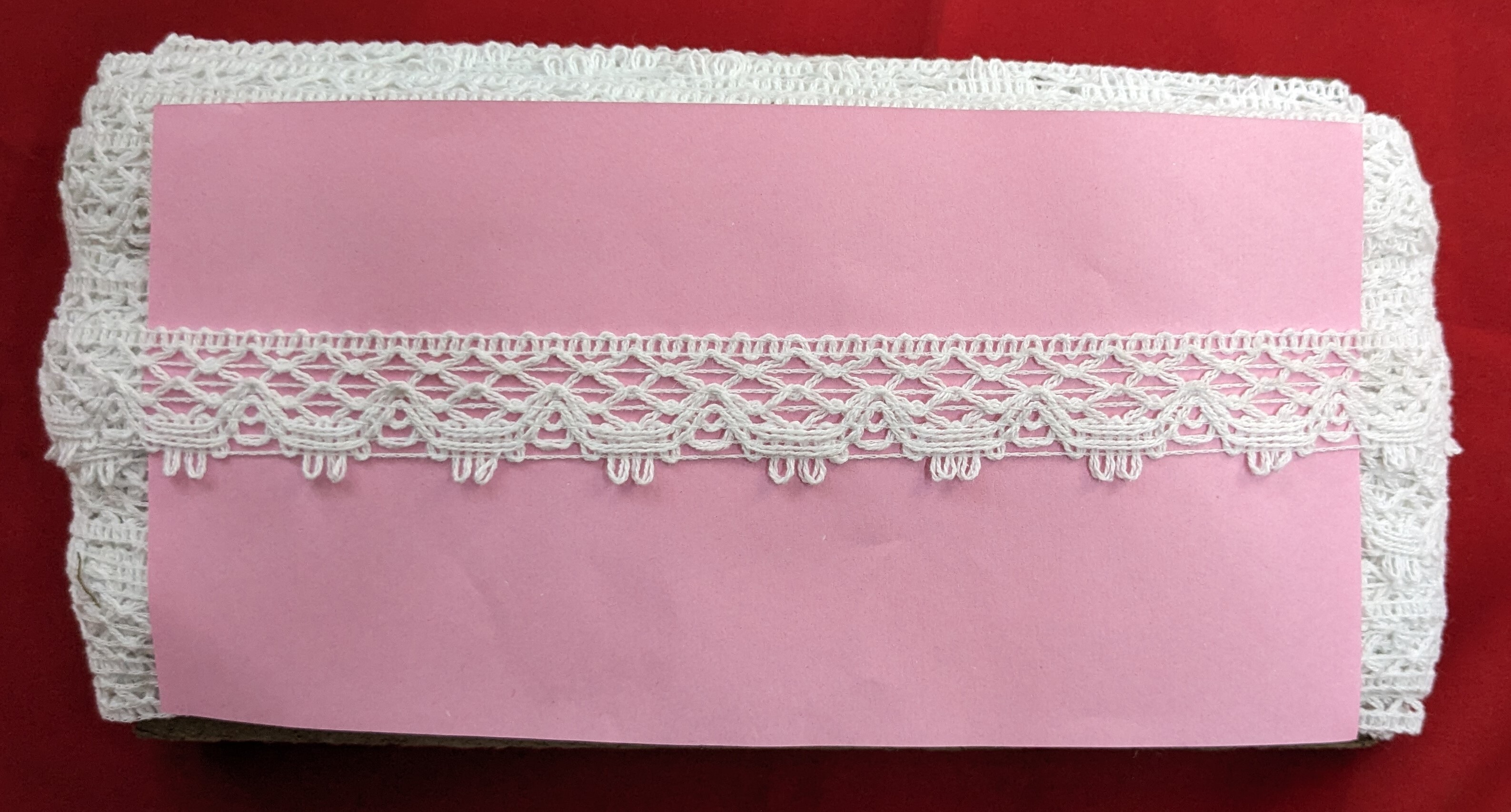 Cotton Lace Single Decor - Color: White