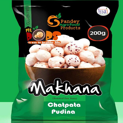 Chatpata Pudhina Makhana - 200 gm , Organic Flavor, Natural Ingredients, Crunchy Snack