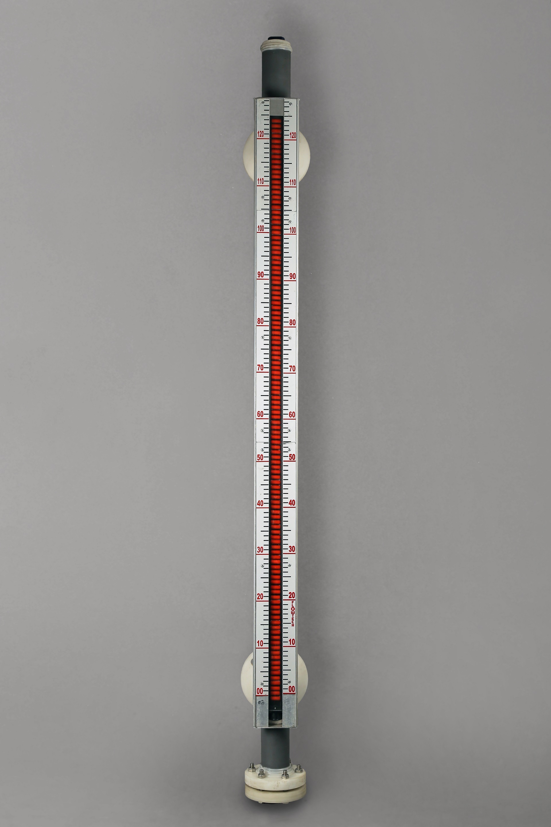 Side Mounted Magnetic Level Indicator - Visual Flapper Design, 15 Kg/cm2 Pressure, 150â°c Operating Temperature, 1-year Warranty | Suitable For Water And Chemical Applications