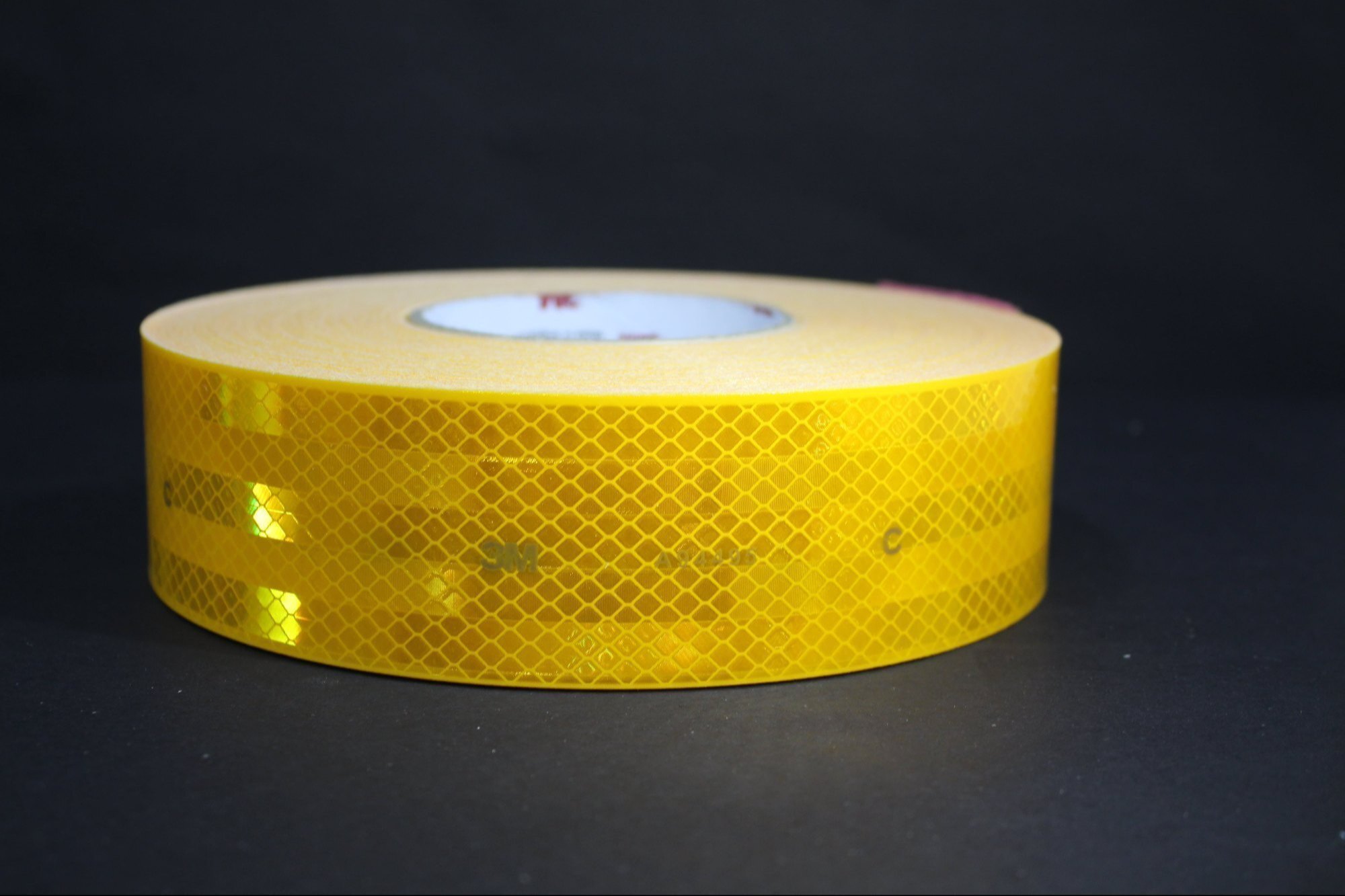 3m Retro Reflective Tape - Pvc Material, 50 Meters Length, 2 Inch Thickness - Multicolor, Single-sided Adhesive, High Visibility In Low Light