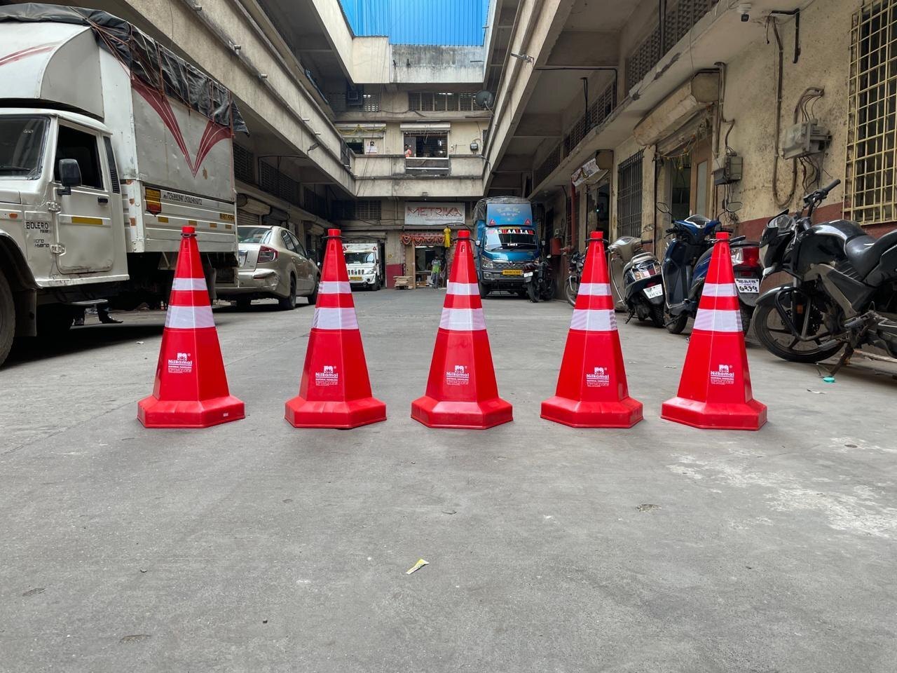 Nilkamal Traffic Cones 750 Mm - Color: Red