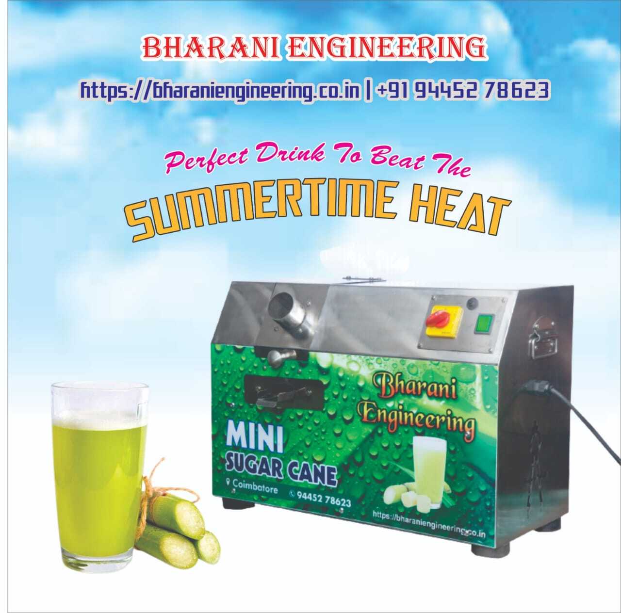 Stainless Steel Automatic Sugarcane Juice Machine