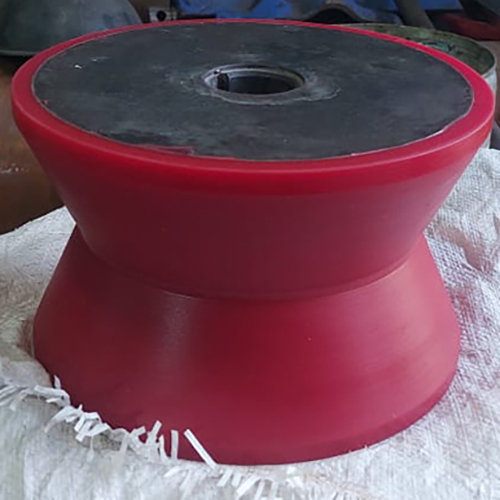 Red Polyurethane Molded Tapered Roller
