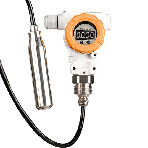 Hcdb-50 Submersible Hydrostatic Level Transmitter - Stainless Steel & Pvc, High Range Analog Display, Manual Power Supply, Industrial Usage