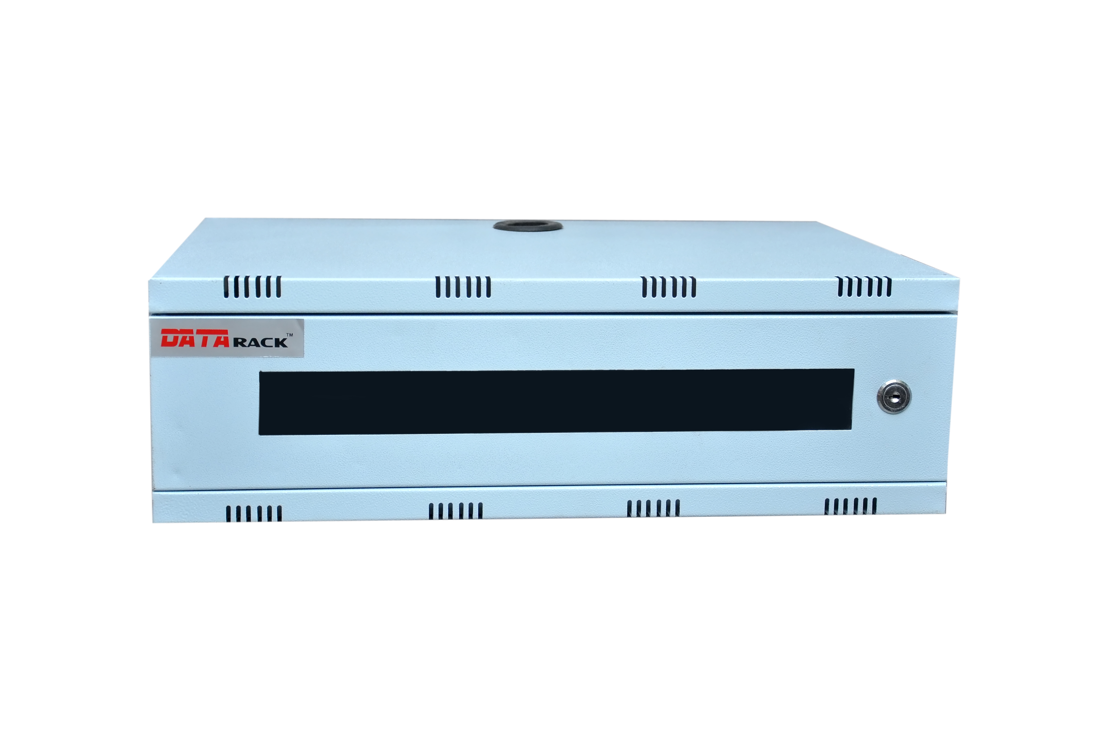 Dvr Rack - Steel, 2u Size, 550mm Width X 400mm Depth | Lockable Toughened Glass Door, Adjustable 19" Mounting, Vented Cooling Provisions