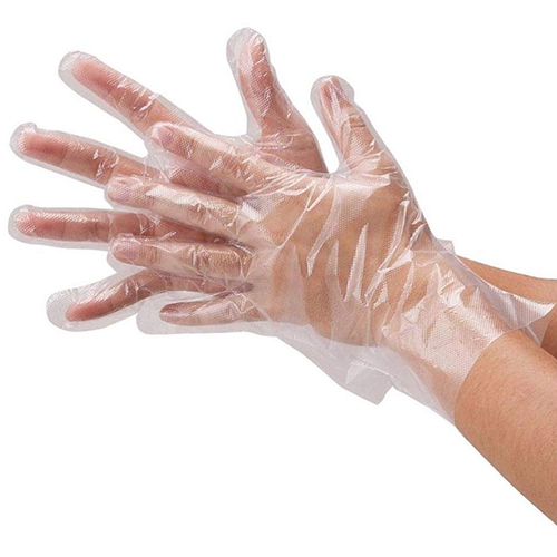 Disposable Hdpe Plastic Hand Gloves - Size M/l, Transparent Color | Industrial-grade For Heavy-duty Cleaning And General Use