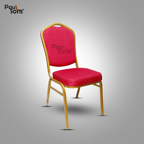 Modern Banquet Hall Chair - Mild Steel Frame, Standard Height, Custom Color Options | Elegant Polished Finish, Indian Style, Heavy Duty Design, Ideal for Events